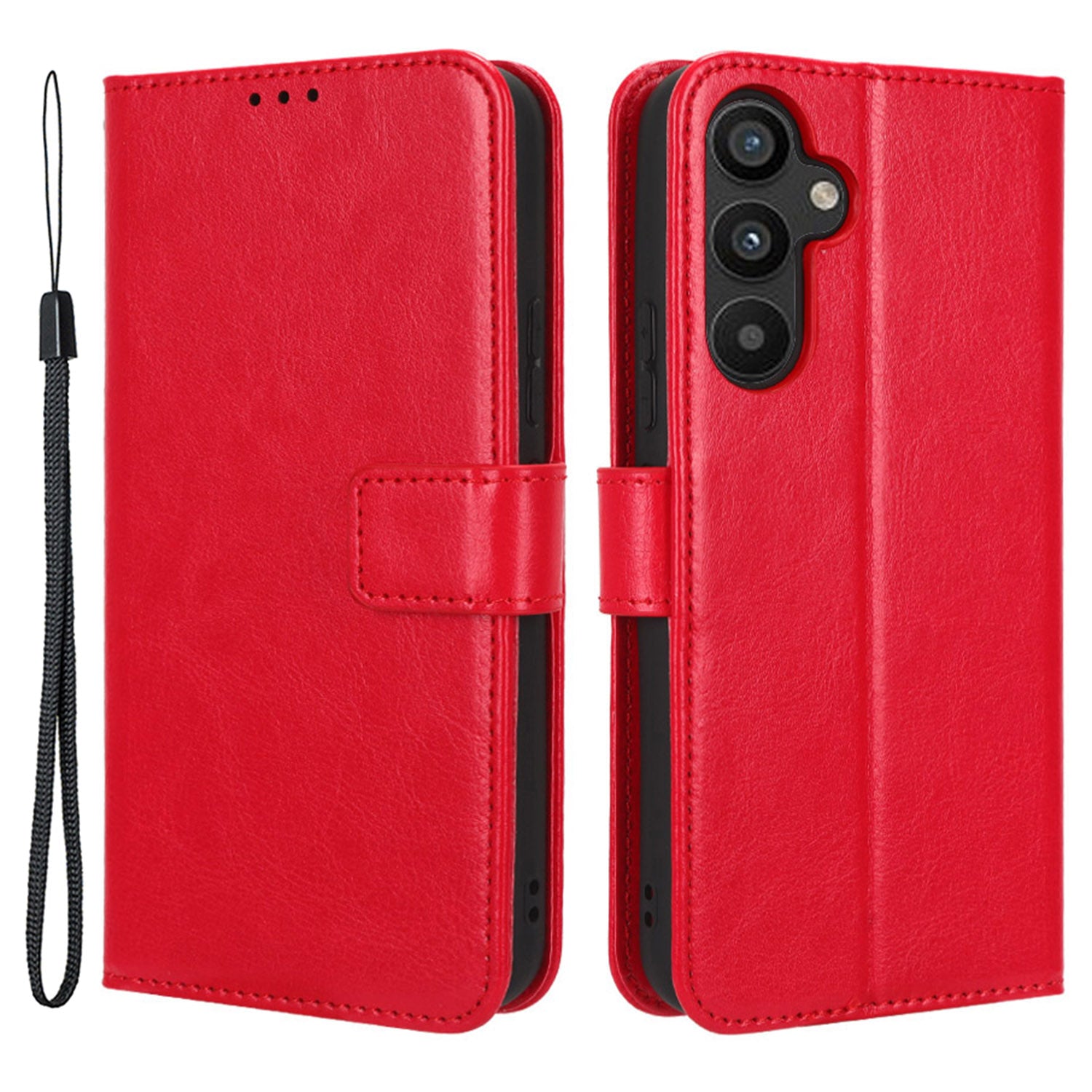 Til Samsung Galaxy A34 5G Crazy Horse Tekstur Magnetisk Mobiltelefon Taske Pung Foldbar Stand Stødsikker PU Læder Telefon Cover med rem Til Samsung Galaxy A34 5G Crazy Horse Tekstur Magnetisk Mobiltelefon Taske Pung Foldbar Stand Stødsikker PU Læder Telefon Cover med rem